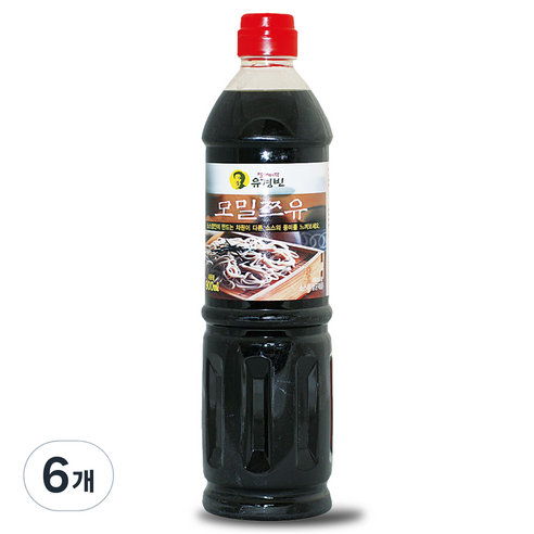 절대미각유경빈 모밀쯔유 소스, 900ml, 6개