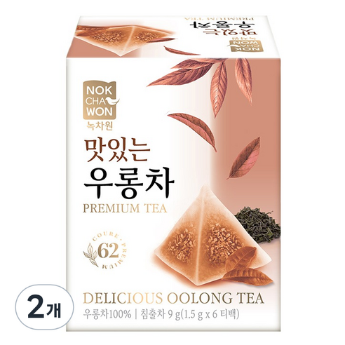 녹차원 맛있는 우롱차, 12개, 2개, 6개입