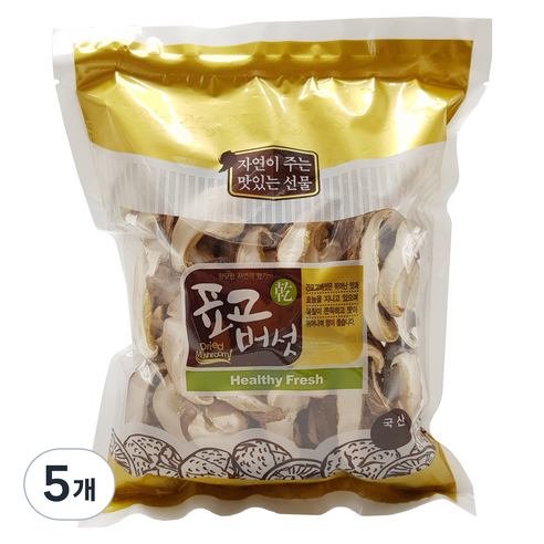 버섯꽃필때 표고채, 100g, 5개