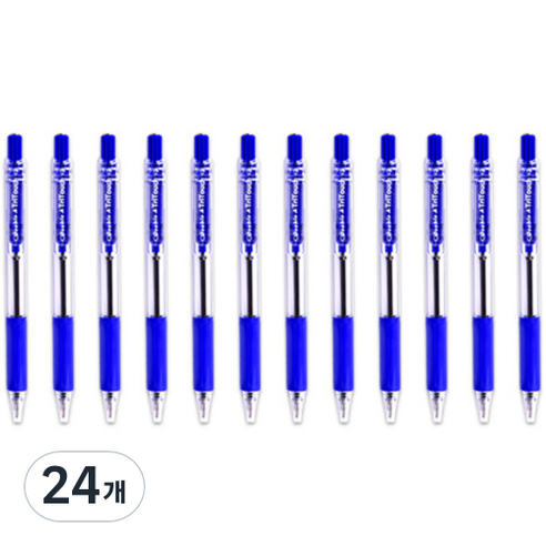 더블에이 트라이터치 볼펜 0.7mm, 블루, 24개