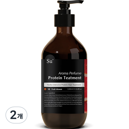 수오가닉 프루트샤워 트리트먼트, 2개, 1000ml