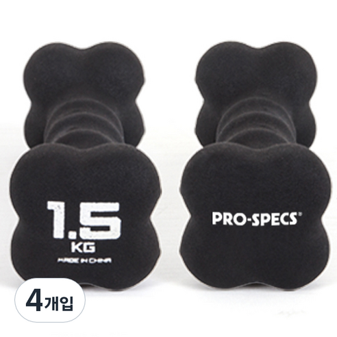 프로스펙스 네오프렌 아령, 1.5kg, 4개