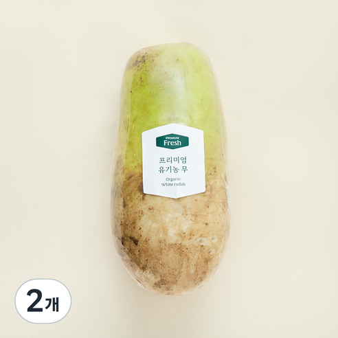 프리미엄 유기농 무, 1개입, 2개