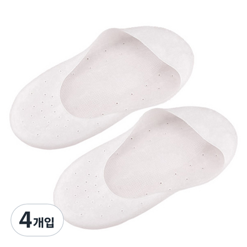 모나코올리브 풀커버 실리콘 풋케어 덧신, 4개