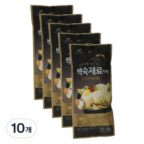 한국감초영농조합법인 내몸가득 THE채움 백숙재료 티백, 10개, 100g