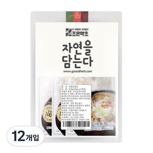 조은약초 대형 삼계탕, 100g, 12개입