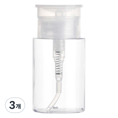 조니프리 토너 리무버 펌핑 공병 200ml, 3개, 혼합색상