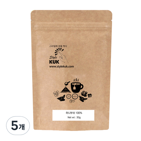 스타일쿡 허니부쉬 티백, 1g, 30개입, 5개