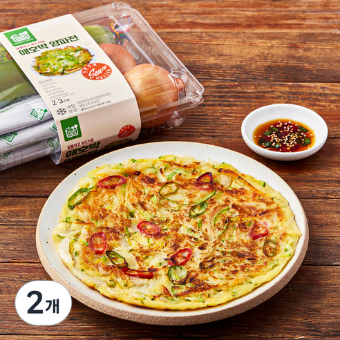 프레시밀 애호박 양파전 밀키트 2~3인분, 555g, 2개