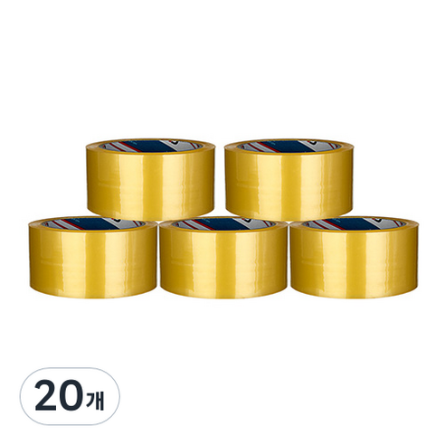 부광테이프 냉동 박스테이프 48mm x 50m, 투명, 20개