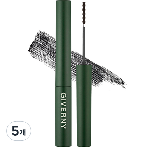 지베르니 밀착 센서티브 마스카라 4g, 01 블랙, 5개