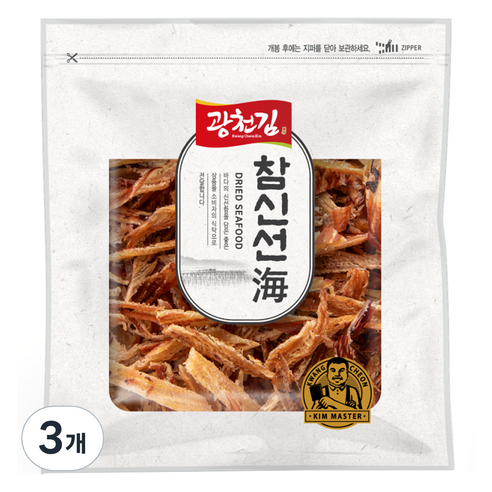참신선해 구운 바비큐 오징어, 300g, 3개