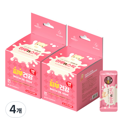 하루n스틱 고양이 영양제 4g x 30p, 해바라기씨오일, 아마씨유, 4개