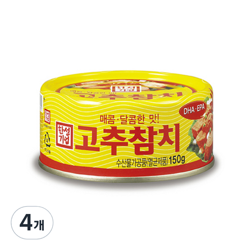 한성기업 고추참치, 150g, 4개