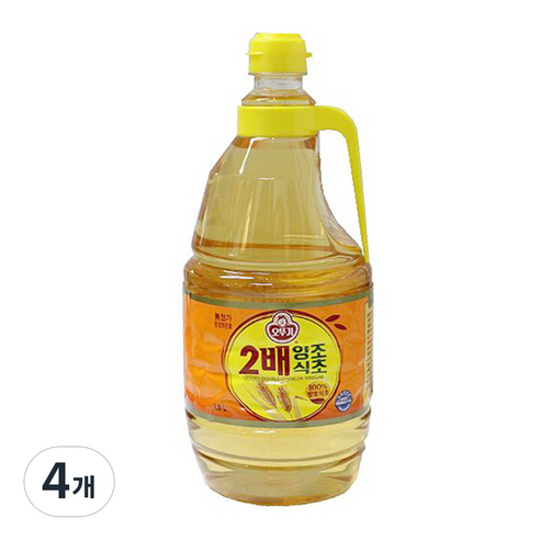 오뚜기 2배 양조식초, 1.8L, 4개