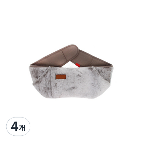 힐링팩토리 충전식 온수 온열 허리 복대 전기 찜질팩 ND-01, 4개
