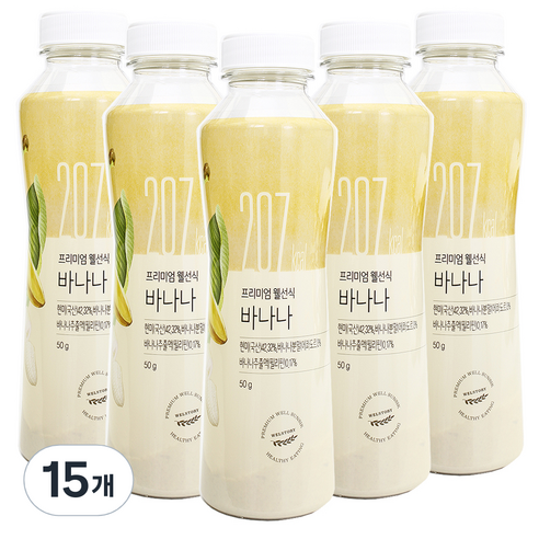 프리미엄 웰선식 바나나, 15개, 50g