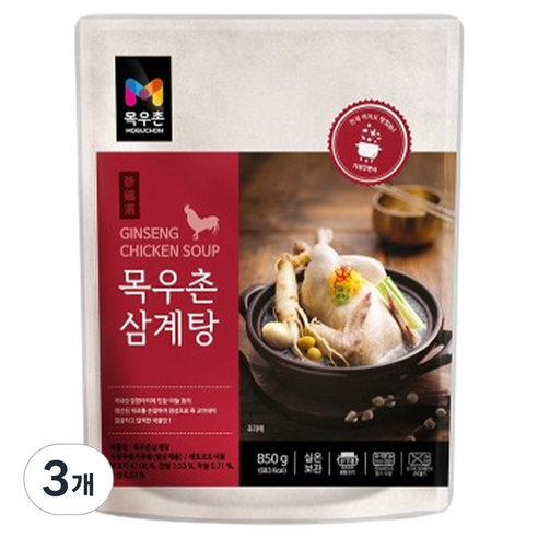 목우촌 삼계탕, 850g, 4개