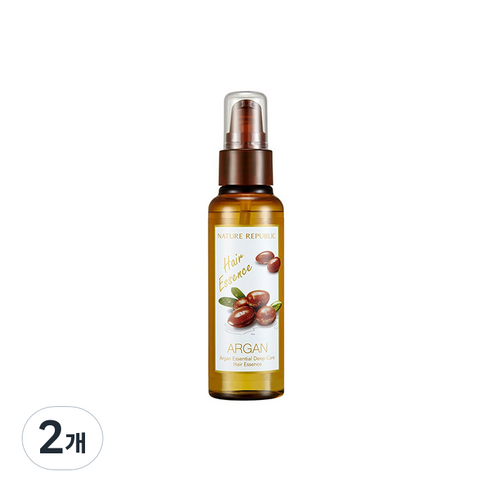 네이처리퍼블릭 아르간 에센셜 딥 케어 헤어 에센스, 80ml, 2개