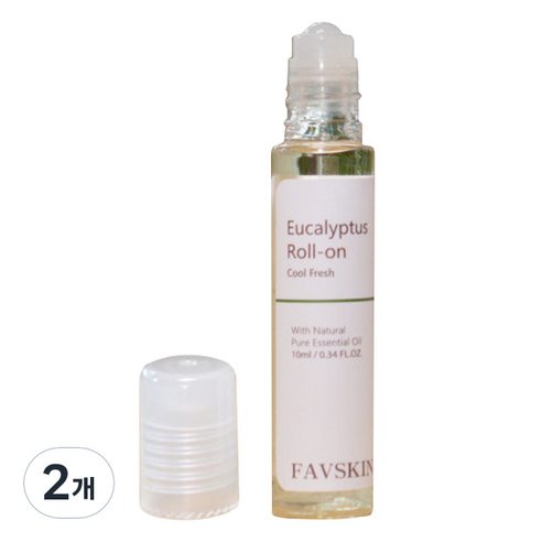 패브스킨 롤온 마사지오일 유칼립투스, 10ml, 2개