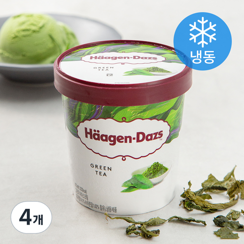 하겐다즈 파인트 그린티 (냉동), 473ml, 1개입, 4개