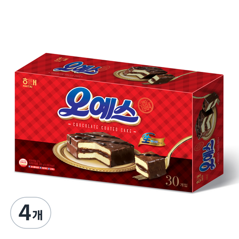 해태제과 오예스, 900g, 4개