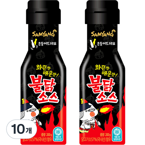 삼양 불닭소스, 200g, 10개