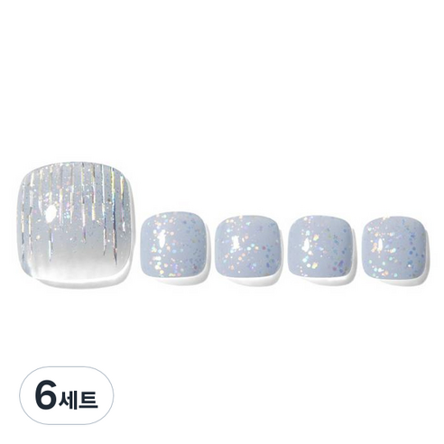 데싱디바 글레이즈 네일스티커 세트, 대즐링 소다, 6세트