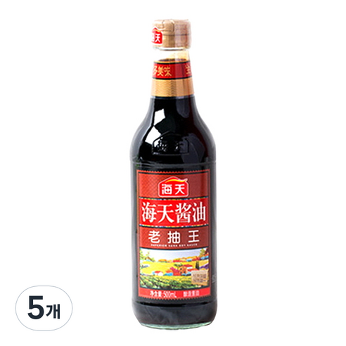해천 노추왕 간장, 500ml, 5개