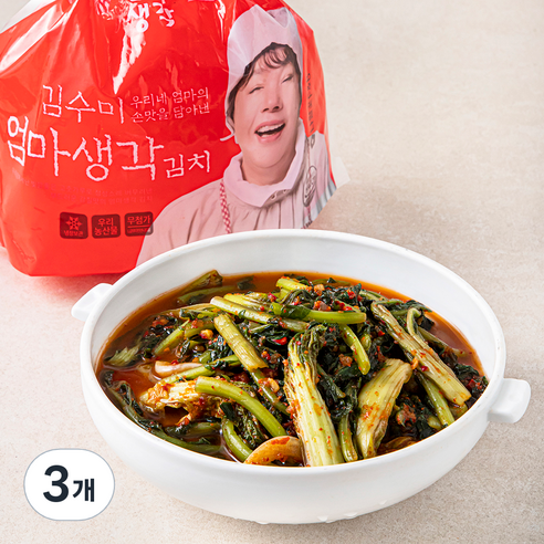 김수미엄마생각 열무김치, 1kg, 3개