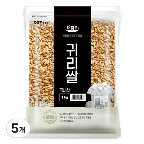 더담은 국내산 귀리쌀, 1kg, 5개