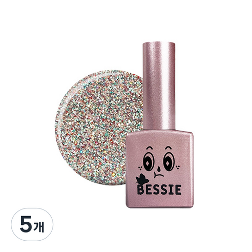베씨 나빌레라 글리터 젤네일 12g, GL23 블루밍, 11ml, 5개