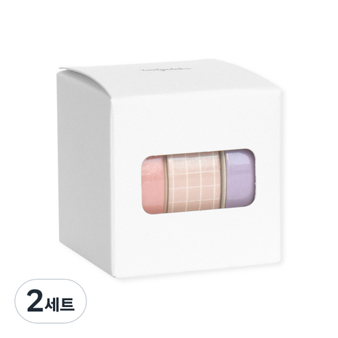 왈가닥스 아르떼 마스킹 테이프 플랜 15mm x 10m 3종 세트, Candy shop, 2세트