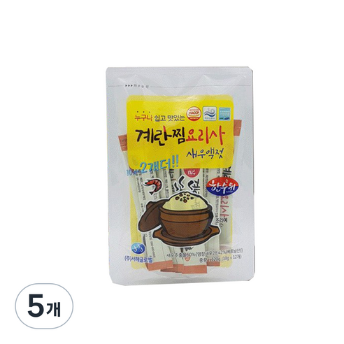 계란찜 요리사 새우액젓 12p, 120g, 5개