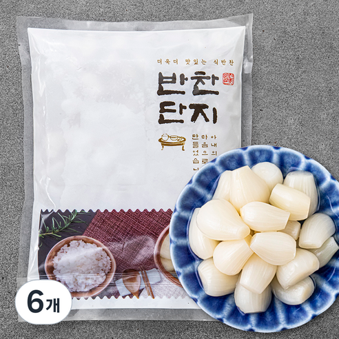 반찬단지 락교, 1kg, 6개