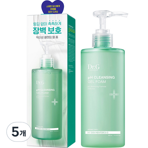 닥터지 약산성 클렌징 젤 폼, 300ml, 2개