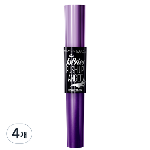 메이블린 뉴욕 폴시 푸쉬 업 엔젤 마스카라 9.7ml, 4개