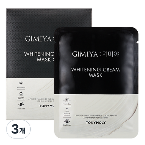 토니모리 기미야 미백 크림 마스크 250ml, 10개입, 3개