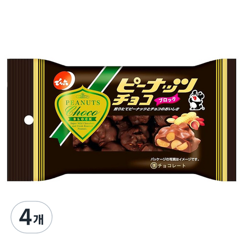 덴로쿠 피넛 초코, 40g, 4개