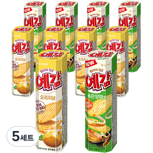 예감 오리지널 감자스낵 2개입 64g x 5p + 볶음양파 감자스낵 2개입 64g x 5p, 5세트