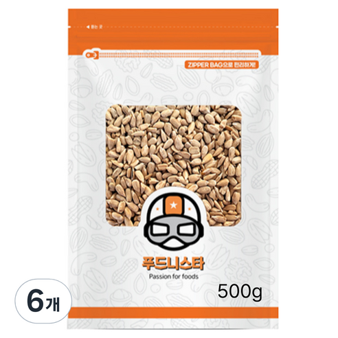 푸드니스타 해바라기씨, 6개, 500g
