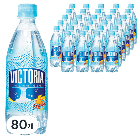 웅진빅토리아 에너지 탄산음료, 500ml, 80개