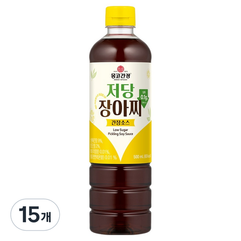 몽고간장 저당 장아찌간장소스, 15개, 500ml