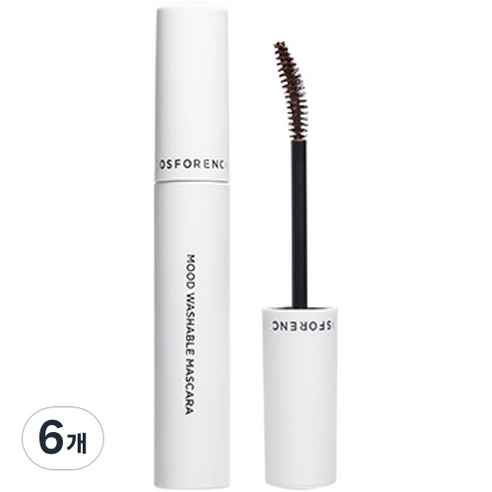 포렌코즈 무드 워셔블 마스카라 롱앤컬 8g, 02 코지브라운, 6개