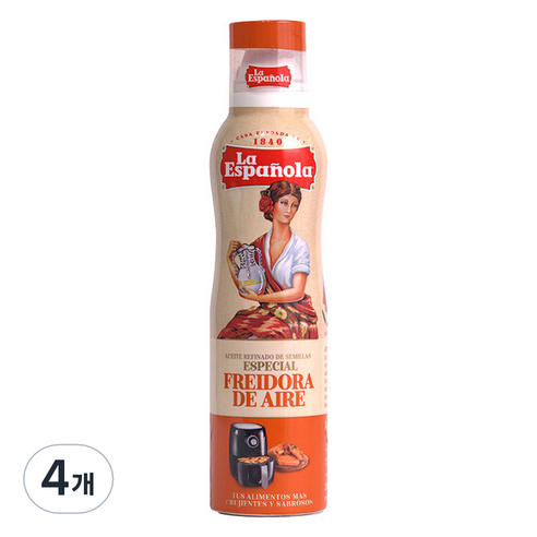 에스파뇰라 스프레이 에어프라이어용 오일, 200ml, 4개