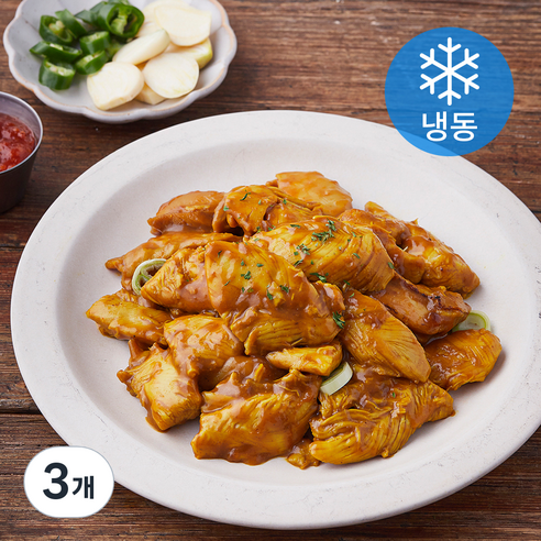 마니커 카레 닭불고기 (냉동), 3개, 500g