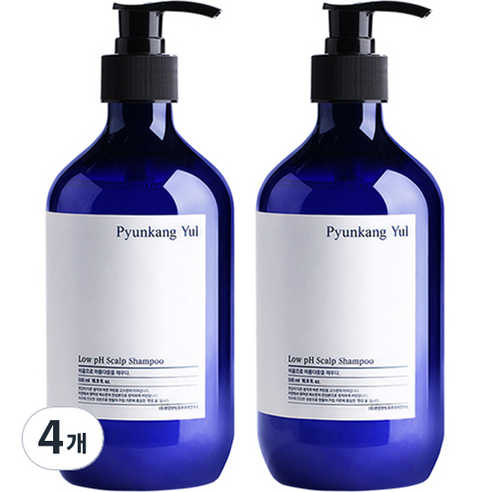 편강율 약산성 두피 샴푸, 500ml, 4개