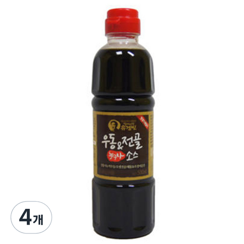 [유경빈 소스] 우동/전골소스, 500ml, 4개