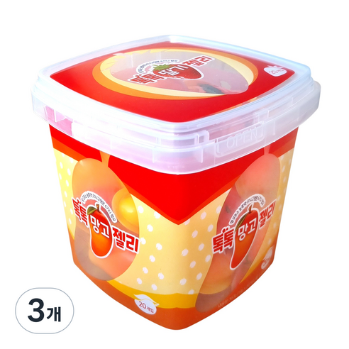 톡톡 망고젤리 20개입, 360g, 3개