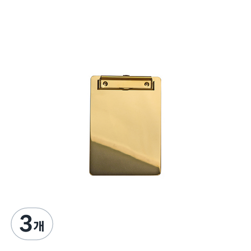 메탈 클립보드 메뉴판 S, 골드, 3개